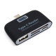 Adaptateur Lecteur De Cartes SD TF USB C Avec Hub USB Et Voyant LED Pour Téléphones Ordinateurs Et MacBook - www.yonis-shop.com