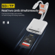 Lecteur De Cartes 3 En 1 USB C 8 Pin USB A Pour Transfert De Photos Vidéos Avec Emplacements TF SD Lecture Simultanée