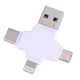 Lecteur De Cartes TF 4 En 1 Pour USB-C Micro USB Et 8 Pin Avec Fonction OTG Support FAT32 ExFAT - www.yonis-shop.com