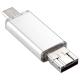 Clé USB 64 Go USB-C OTG Et USB 2.0 Pour Smartphones Tablettes Et Ordinateurs Compacte En Aluminium Résistante Aux Chocs Humid...