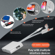 Adaptateur 7 En 1 USB C 8 Pin Avec 3 Ports USB Lecteur SD TF Pour Transfert De Photos Et Recharge Simultanée