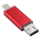 Clé USB 16 Go OTG 3 En 1 USB-C Et USB 2.0 Pour Smartphones Tablettes Et Ordinateurs Résistante Et Légère