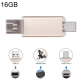 Clé USB 16 Go OTG 3 En 1 USB-C Et USB 2.0 Pour Smartphones Tablettes Et Ordinateurs Résistante Et Légère