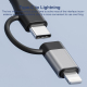 Adaptateur USB-C 5 En 1 Pour Appareils USB-C Et 8 Pin Avec USB-C USB Lecteurs De Cartes SD Et TF Plug And Play - www.yonis-sh...
