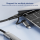 Adaptateur USB-C 5 En 1 Pour Appareils USB-C Et 8 Pin Avec USB-C USB Lecteurs De Cartes SD Et TF Plug And Play - www.yonis-sh...
