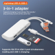 Adaptateur Multifonction USB C 8 Pin Pour Transfert De Photos Avec Lecteur De Cartes CF SD TF Port USB A Et Charge USB C