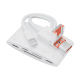 Adaptateur Multiport USB C Avec Lecteur De Cartes SD TF USB A Micro USB Et 8 Pin Pour Transfert Et Recharge Simultanés - www....
