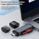 Lecteur De Cartes Mémoire 5 En 1 USB Type C Pour Téléphone Tablette Et Ordinateur Plug And Play Sans Pilote
