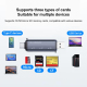 Lecteur De Cartes Mémoire 5 En 1 USB Type C Pour Téléphone Tablette Et Ordinateur Plug And Play Sans Pilote