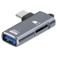 Adaptateur OTG USB-C Vers Lecteur De Carte TF USB 3.0 Débit 5 Gbps Sans Application Boîtier Aluminium - www.yonis-shop.com