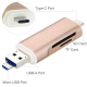 Lecteur De Cartes SD Micro SD 3 En 1 Pour Smartphones Et PC OTG USB Type C Micro USB USB 2.0 - www.yonis-shop.com