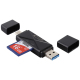 Lecteur De Cartes Mémoire USB 3.0 USB-C Micro USB SD Et Micro SD Compatible Windows Mac OS Android