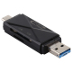 Lecteur De Cartes Mémoire USB 3.0 USB-C Micro USB SD Et Micro SD Compatible Windows Mac OS Android - www.yonis-shop.com