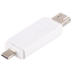Lecteur De Cartes USB-C SD TF Et Micro USB Compatible Windows Mac OS Android USB 2.0 Blanc - www.yonis-shop.com