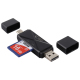 Lecteur De Cartes USB-C SD TF Et Micro USB Compatible Windows Mac OS Android USB 2.0 Blanc - www.yonis-shop.com
