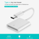 Adaptateur Lecteur De Carte SD USB-C Pour MacBook Mobile Et Tablette Plug And Play Avec Câble De 6 cm