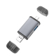 Lecteur De Cartes OTG 3 En 1 USB-C Micro USB USB 2.0 Avec Double Slot SD TF Et Boîtier Aluminium-Magnésium - www.yonis-shop.com
