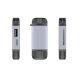 Lecteur De Cartes OTG 3 En 1 USB-C Micro USB USB 2.0 Avec Double Slot SD TF Et Boîtier Aluminium-Magnésium - www.yonis-shop.com