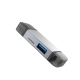 Lecteur De Cartes OTG 3 En 1 USB-C Micro USB USB 2.0 Avec Double Slot SD TF Et Boîtier Aluminium-Magnésium - www.yonis-shop.com