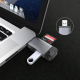 Lecteur De Cartes OTG 3 En 1 USB-C Micro USB USB 2.0 Avec Double Slot SD TF Et Boîtier Aluminium-Magnésium - www.yonis-shop.com