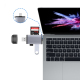 Lecteur De Cartes OTG 3 En 1 USB-C Micro USB USB 2.0 Avec Double Slot SD TF Et Boîtier Aluminium-Magnésium - www.yonis-shop.com