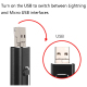 Clé USB 64 Go 4 En 1 Pour Ordinateur Et Mobile Avec Lightning Micro USB USB 3.0 Type C Et OTG