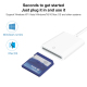Lecteur De Carte SD Type C Pour Téléphone Tablette Et Ordinateur Compact Plug And Play 16 Grammes Compatible Windows Et Mac -...