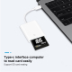 Lecteur De Carte SD Type C Pour Téléphone Tablette Et Ordinateur Compact Plug And Play 16 Grammes Compatible Windows Et Mac