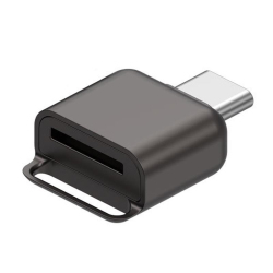 Lecteur De Carte Micro SD TF Type C Sans Pilote Compact En Alliage De Zinc Résistant Aux Chocs Pour Mobiles Et Ordinateurs