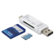 Lecteur De Cartes Mémoire 5 En 1 USB C Micro USB Pour Téléphones MacBook Et Ordinateurs Plug And Play Compact - www.yonis-sho...