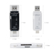 Lecteur De Cartes Mémoire 5 En 1 USB C Micro USB Pour Téléphones MacBook Et Ordinateurs Plug And Play Compact