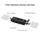 Lecteur De Cartes Mémoire 5 En 1 USB C Micro USB Pour Téléphones MacBook Et Ordinateurs Plug And Play Compact