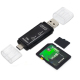 Lecteur De Cartes Mémoire 5 En 1 USB C Micro USB Pour Téléphones MacBook Et Ordinateurs Plug And Play Compact - www.yonis-sho...