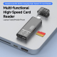 Lecteur De Carte USB-C 4 En 1 Avec Transfert 200 Mo/s Charge PD 100 W Et Audio DAC - www.yonis-shop.com