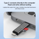 Lecteur De Cartes USB C Et 8 Broches Pour Cartes TF Micro SD Compact En Alliage De Zinc