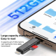Lecteur De Cartes USB C Et 8 Broches Pour Cartes TF Micro SD Compact En Alliage De Zinc