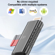 Lecteur De Cartes USB C Et 8 Broches Pour Cartes TF Micro SD Compact En Alliage De Zinc