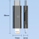 Lecteur De Cartes USB C Et 8 Broches Pour Cartes TF Micro SD Compact En Alliage De Zinc