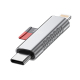 Lecteur De Cartes USB C Et 8 Broches Pour Cartes TF Micro SD Compact En Alliage De Zinc - www.yonis-shop.com