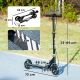 Trottinette Enfant Pliable Pour 3 À 8 Ans Roues LED Magnétiques Hauteur Réglable 73 À 89 cm Freinage Double - www.yonis-shop.com