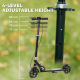 Trottinette Enfant Pliable Pour 3 À 8 Ans Roues LED Magnétiques Hauteur Réglable 73 À 89 cm Freinage Double - www.yonis-shop.com