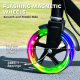 Trottinette Enfant Pliable Pour 3 À 8 Ans Roues LED Magnétiques Hauteur Réglable 73 À 89 cm Freinage Double - www.yonis-shop.com