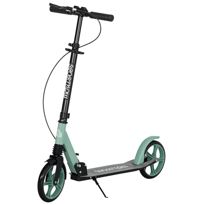 Trottinette Adulte Pliable Avec Guidon Réglable Roues 20 Cm Amortisseur Et Double Frein