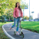 Trottinette Adulte Pliable Avec Guidon Réglable Roues 20 Cm Amortisseur Et Double Frein