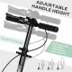 Trottinette Adulte Pliable Avec Guidon Réglable Roues 20 Cm Amortisseur Et Double Frein