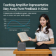 Amplificateur De Voix Portable Avec Micro-cravate Sans Fil Pour Enseignement Bluetooth 5.2 Autonomie 4 H Anti-larsen DSP - ww...