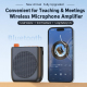 Amplificateur De Voix Portable Avec Micro-cravate Sans Fil Pour Enseignement Bluetooth 5.2 Autonomie 4 H Anti-larsen DSP - ww...