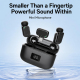 Mini 6 Wireless Lavalier Noise Reduction Microphone, Type:8 Pin(Black)