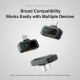 Microphone Cravate Sans Fil Pour Smartphone Avec Réduction De Bruit DSP 2.4 GHz Double Interface 8 Pin Type C Autonomie 36 H ...