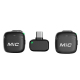 Mic 3 Portable Wireless Lavalier AI Noise Reduction Microphone, Type:1 in 1 Type-C Receiver(Black)